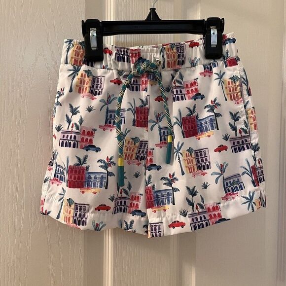 Lison Paris Cuba Swim Trunks Shorts Boys Size 6 NWT - Picture 1 of 12